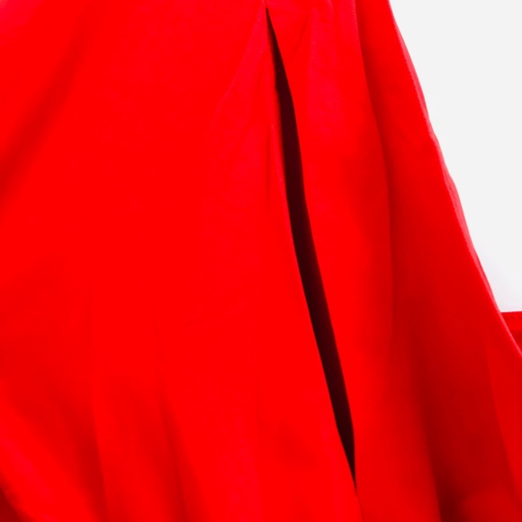 Sergio Hudson One Sleeve Cut Out Red Jumpsuit Size 2X - Picture 5 of 11